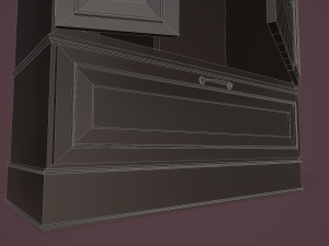 rigged wardrobe 3D 模型