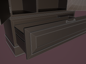 rigged wardrobe 3D 模型