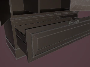 rigged wardrobe 3D Model