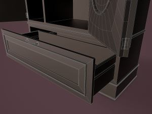 rigged wardrobe 3D 模型