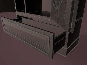rigged wardrobe 3D Model