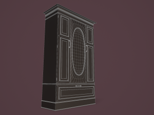 rigged wardrobe 3D 模型