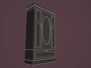 rigged wardrobe 3D Model