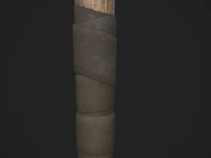 barbed baseball bat 3D Model