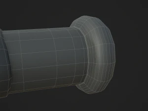 barbed baseball bat 3D Model