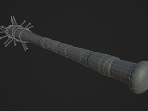 barbed baseball bat Model 3D