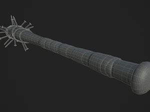 barbed baseball bat 3D Model