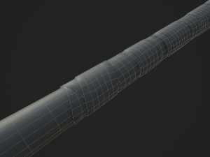 barbed baseball bat Model 3D