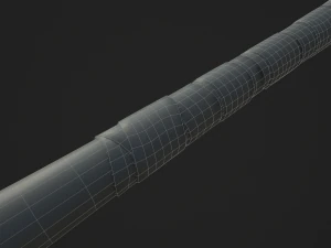 barbed baseball bat 3D Model