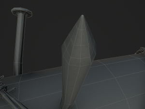 barbed baseball bat Model 3D