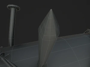 barbed baseball bat 3D Model