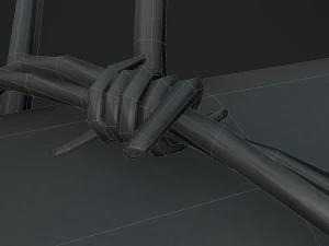 barbed baseball bat 3D Model