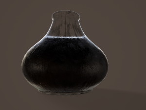 quill and inkpot 3D Model