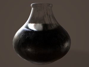 quill and inkpot 3D Model