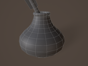 quill and inkpot 3D Model