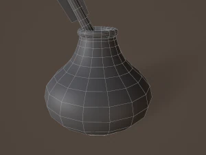 quill and inkpot 3D Model