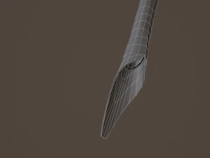 quill and inkpot 3D Model