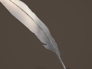 quill and inkpot 3D Model