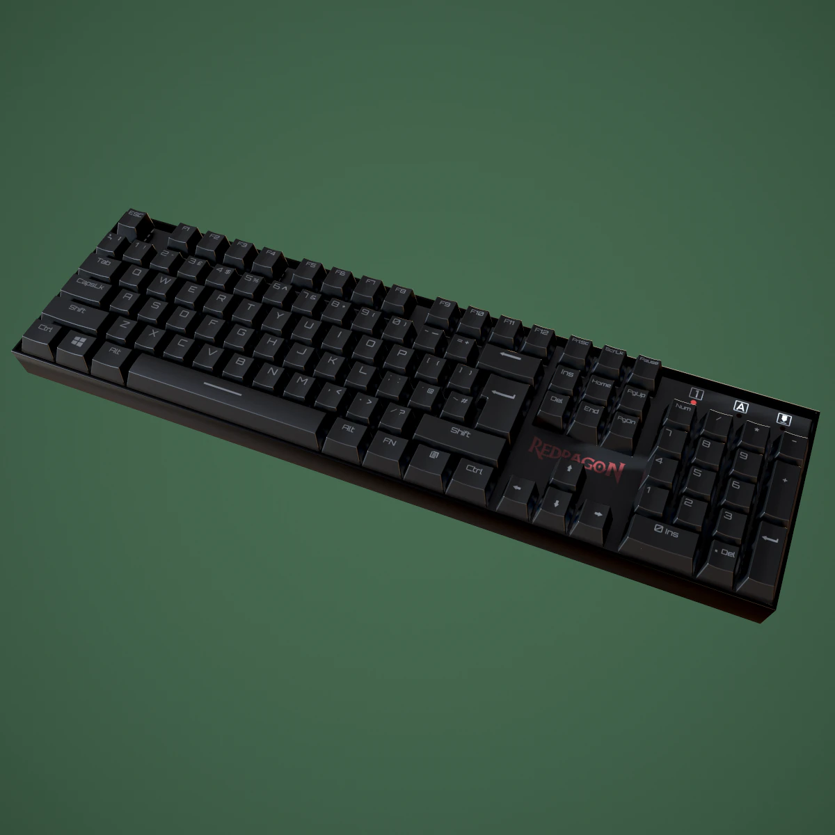 redragon k551 mechanical keyboard 3D Model .c4d .max .obj .3ds .fbx .stl .blend 