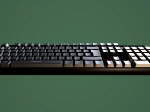 redragon k551 mechanical keyboard 3D Model