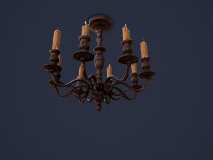 candelabra chandelier 3D Model