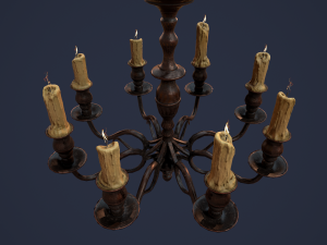 candelabra chandelier 3D Model