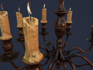candelabra chandelier 3D Model