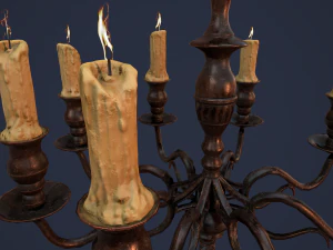 candelabra chandelier 3D Model