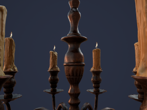 candelabra chandelier 3D Model