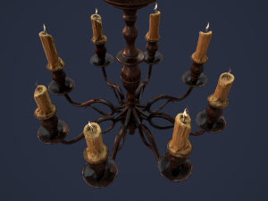 candelabra chandelier 3D Model