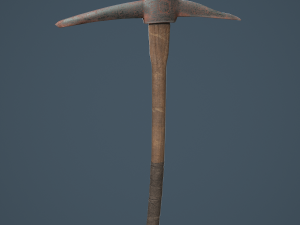 old rusty pickaxe 3Dモデル
