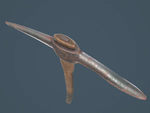 velha picareta enferrujada Modelo 3D