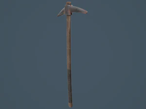 velha picareta enferrujada Modelo 3D