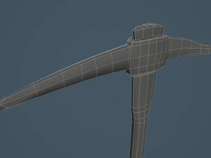 velha picareta enferrujada Modelo 3D