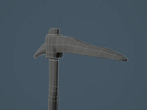 velha picareta enferrujada Modelo 3D