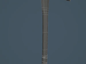 velha picareta enferrujada Modelo 3D