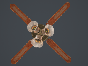 ceiling fan light 3D Model