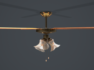 ceiling fan light 3D Model