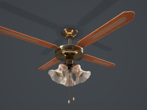 ceiling fan light 3D Model