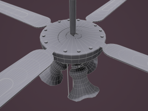 ceiling fan light 3D Model