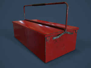 rigged toolbox 3D 模型