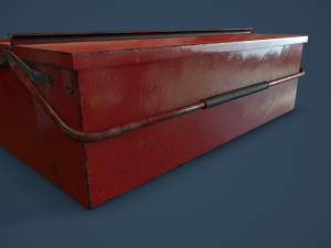 rigged toolbox 3D 模型
