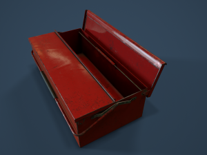 rigged toolbox 3D 模型