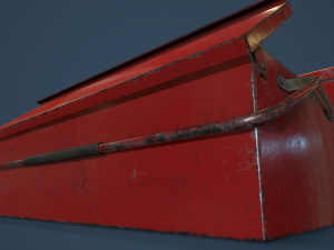 rigged toolbox 3D 模型