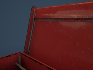 rigged toolbox 3D 模型