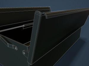 rigged toolbox 3D 模型
