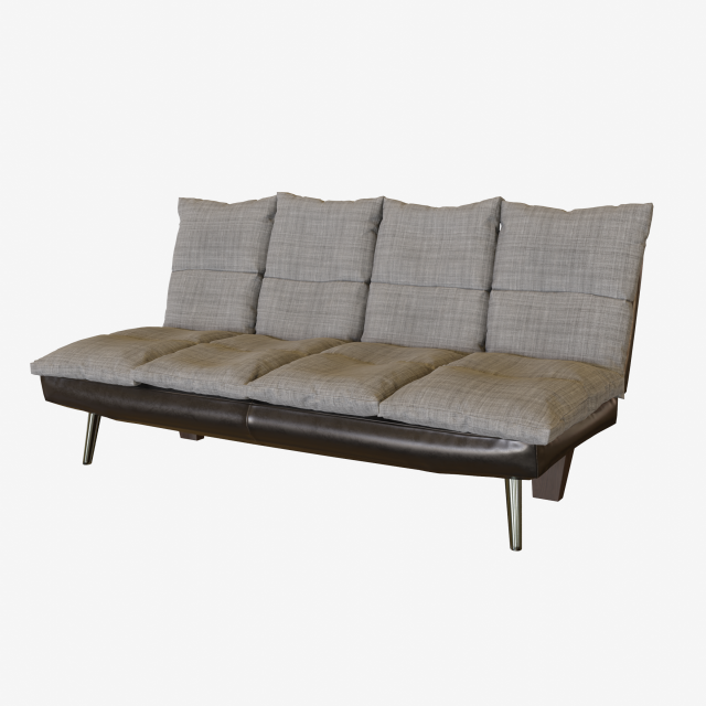 rigged sofa bed 3D 模型 .c4d .max .obj .3ds .fbx .stl .blend 