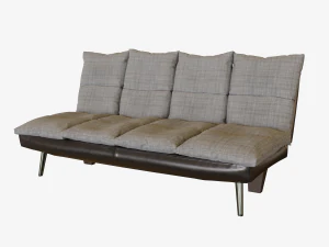 opgetuigde slaapbank 3D Model