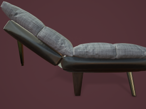 rigged sofa bed 3D 模型