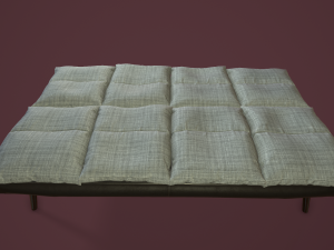 rigged sofa bed 3D 模型